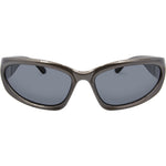 Zion Polarised Wrap Sunglasses (Unisex) - Taupe Smoke